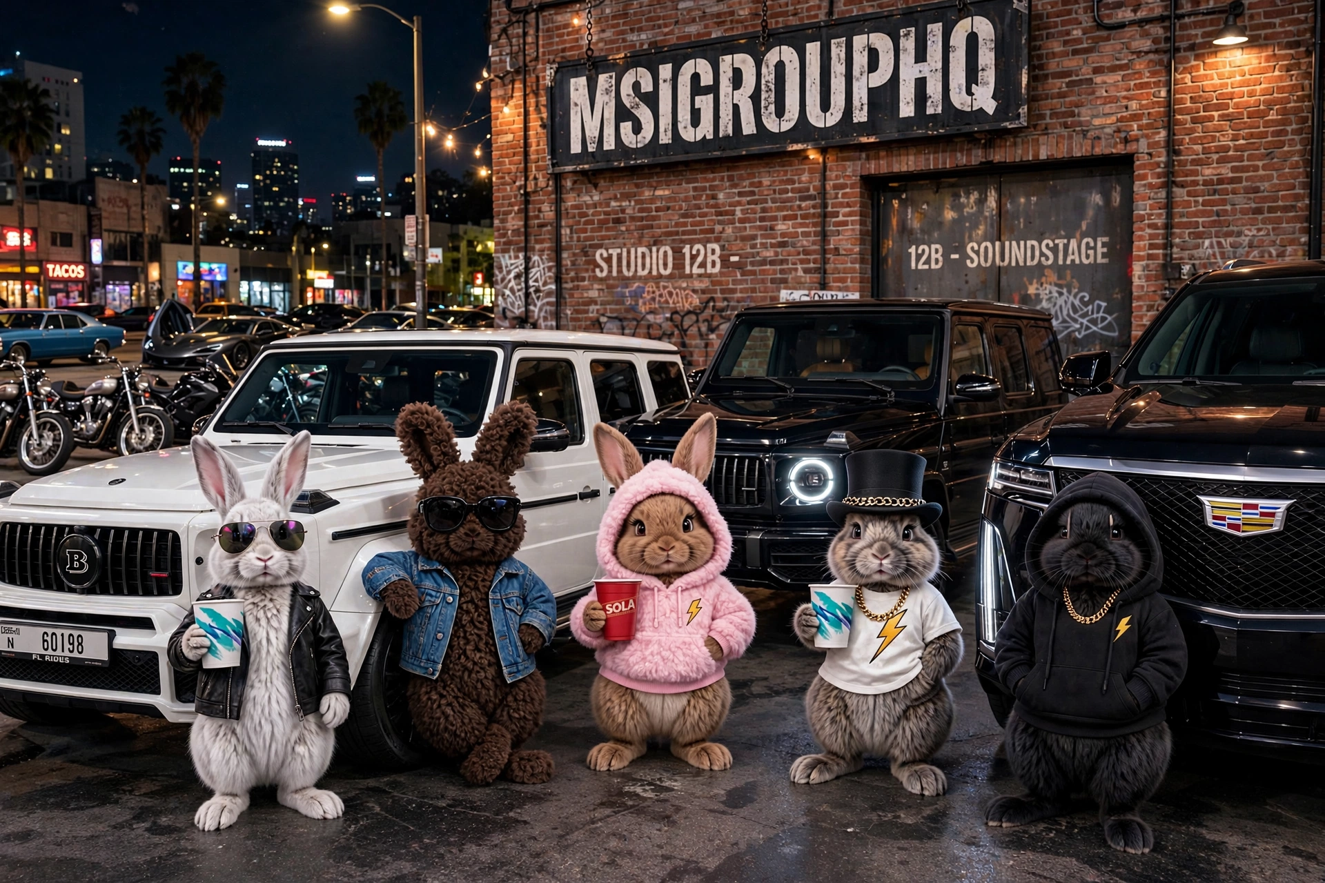 All 5 Bunnies — Tumbados Chillen Outside Studio