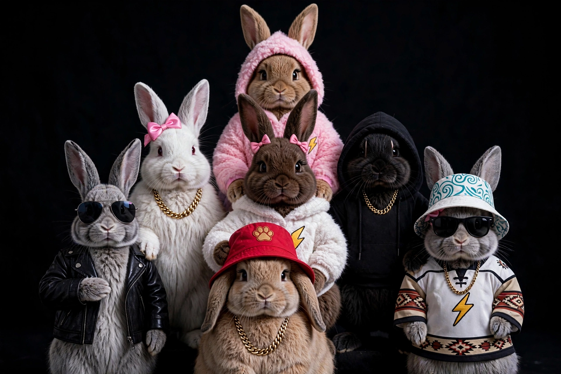 Moody Bunny Pyramid