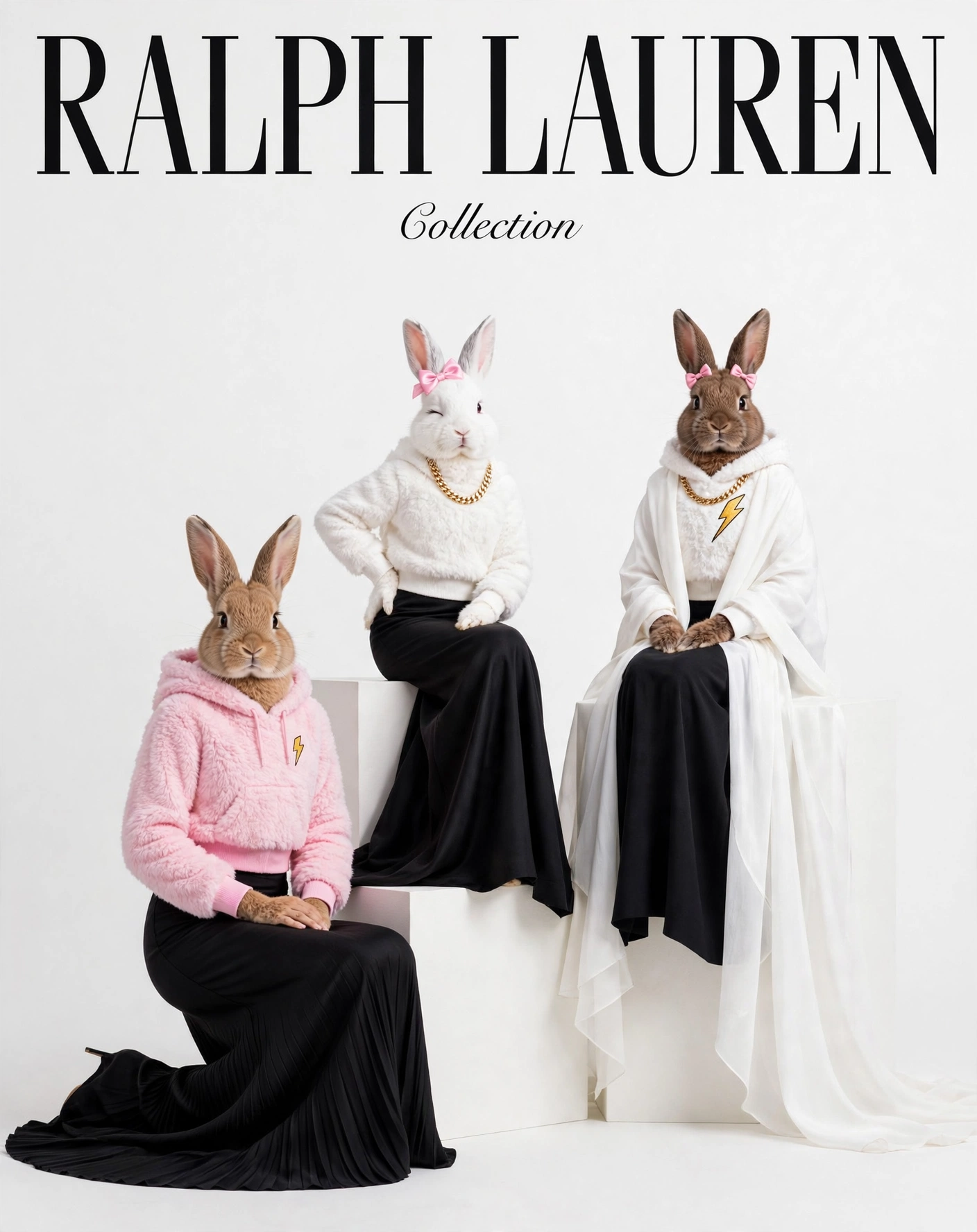 Olivia & Lisa — Ralph Lauren Collection High-Fashion Editorial Pose